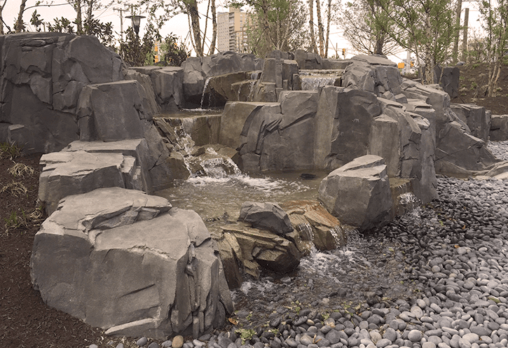 Artificial Rockwork Waterfall